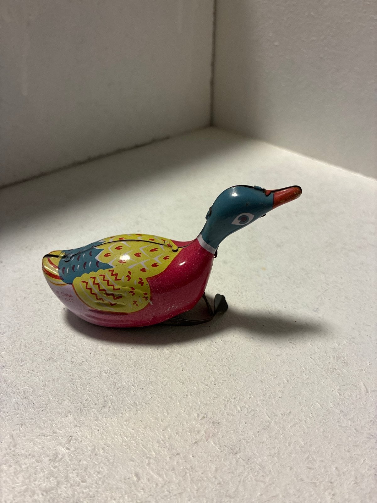 Vintage Opwindbaar Blikken Eendje - Made in China, Ophalen of Verzenden