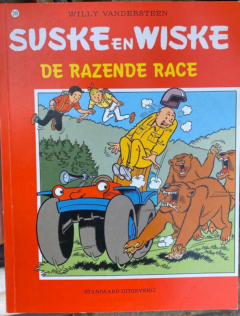 249 suske en wiske  - De razende race, Willy Vandersteen, Eén stripboek, Ophalen of Verzenden, Zo goed als nieuw