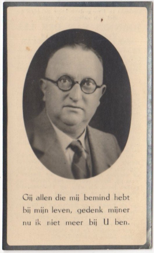 Johannes van der Lee 1889 Westwoud + 1946 Medemblik, 56 jaar, Ophalen of Verzenden