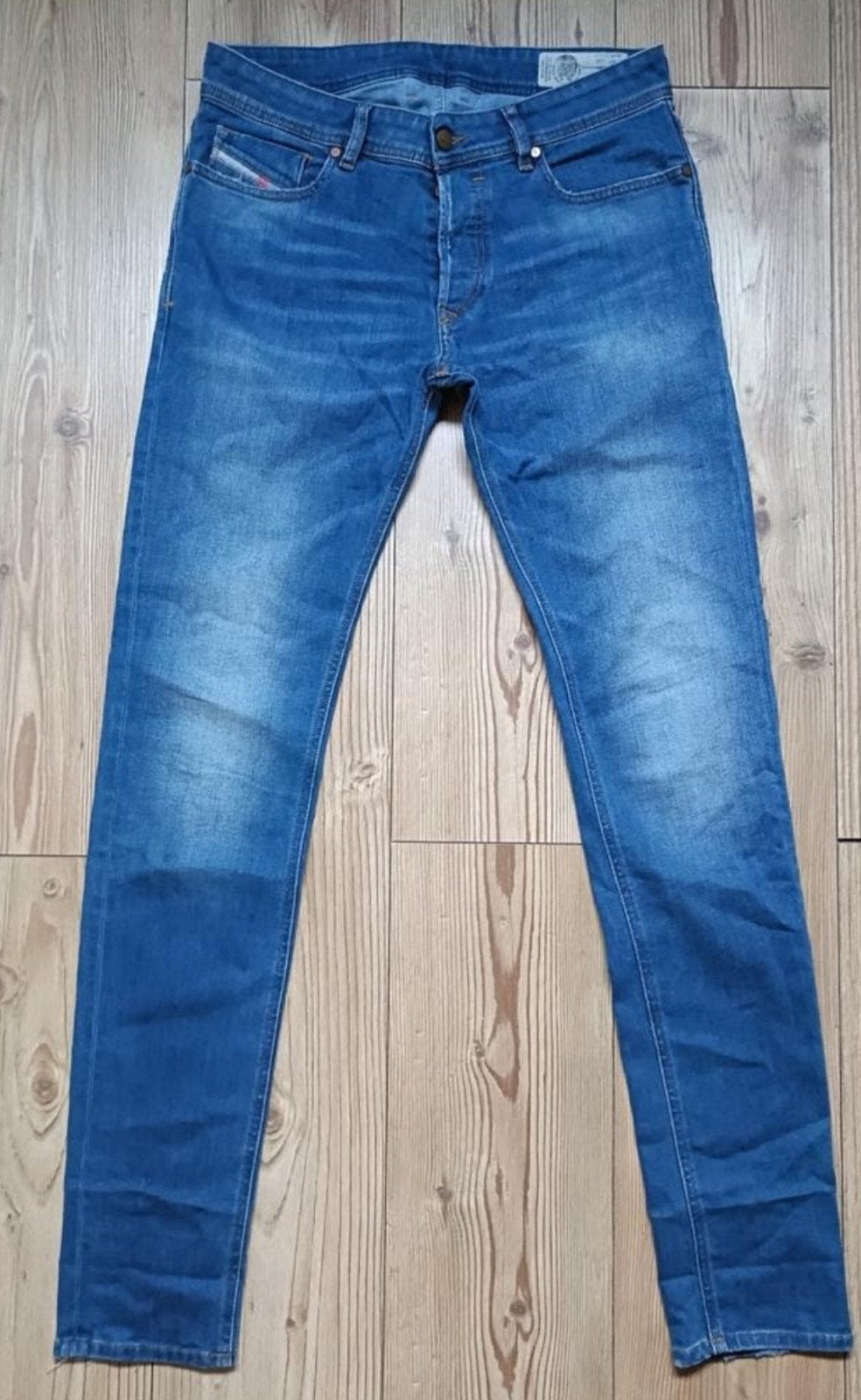 Diesel Sleenker maat 31-34, Kleding | Heren, Spijkerbroeken en Jeans, Ophalen of Verzenden, Zo goed als nieuw, Blauw, W32 (confectie 46) of kleiner