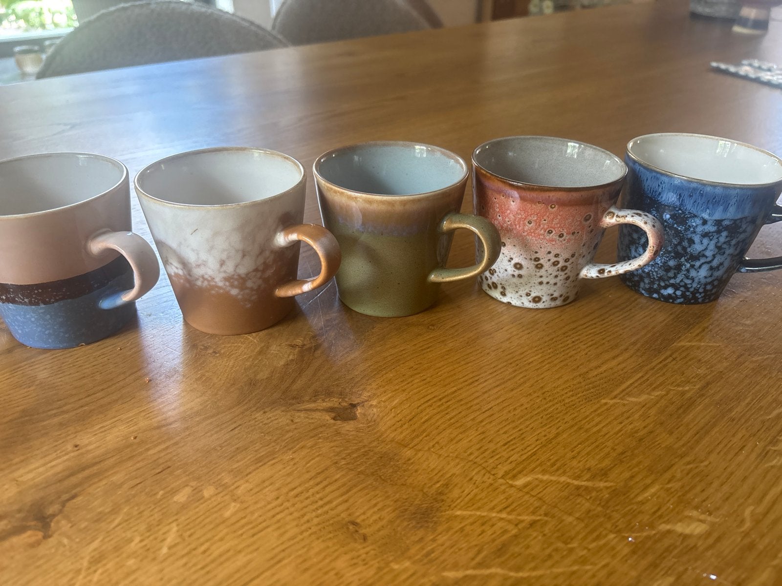 Set van 5 mokken HK living, Ophalen, Overige merken, Keramiek, Mok