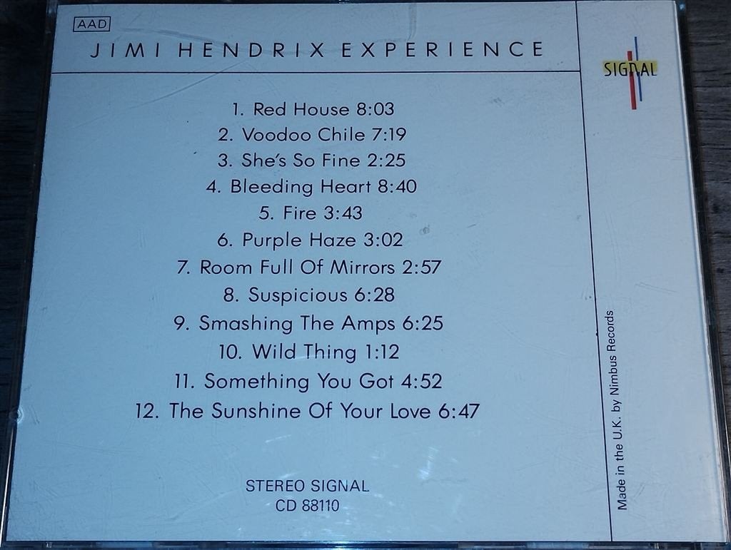 Jimi Hendrix Experience, Cd's en Dvd's, Cd's | Rock, Ophalen of Verzenden, Zo goed als nieuw, Poprock