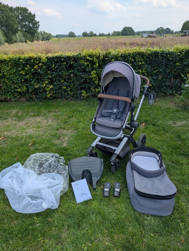 Joolz Day + wandelwagen met accesoires, Gebruikt, Verstelbare duwstang, Ophalen, Kinderwagen