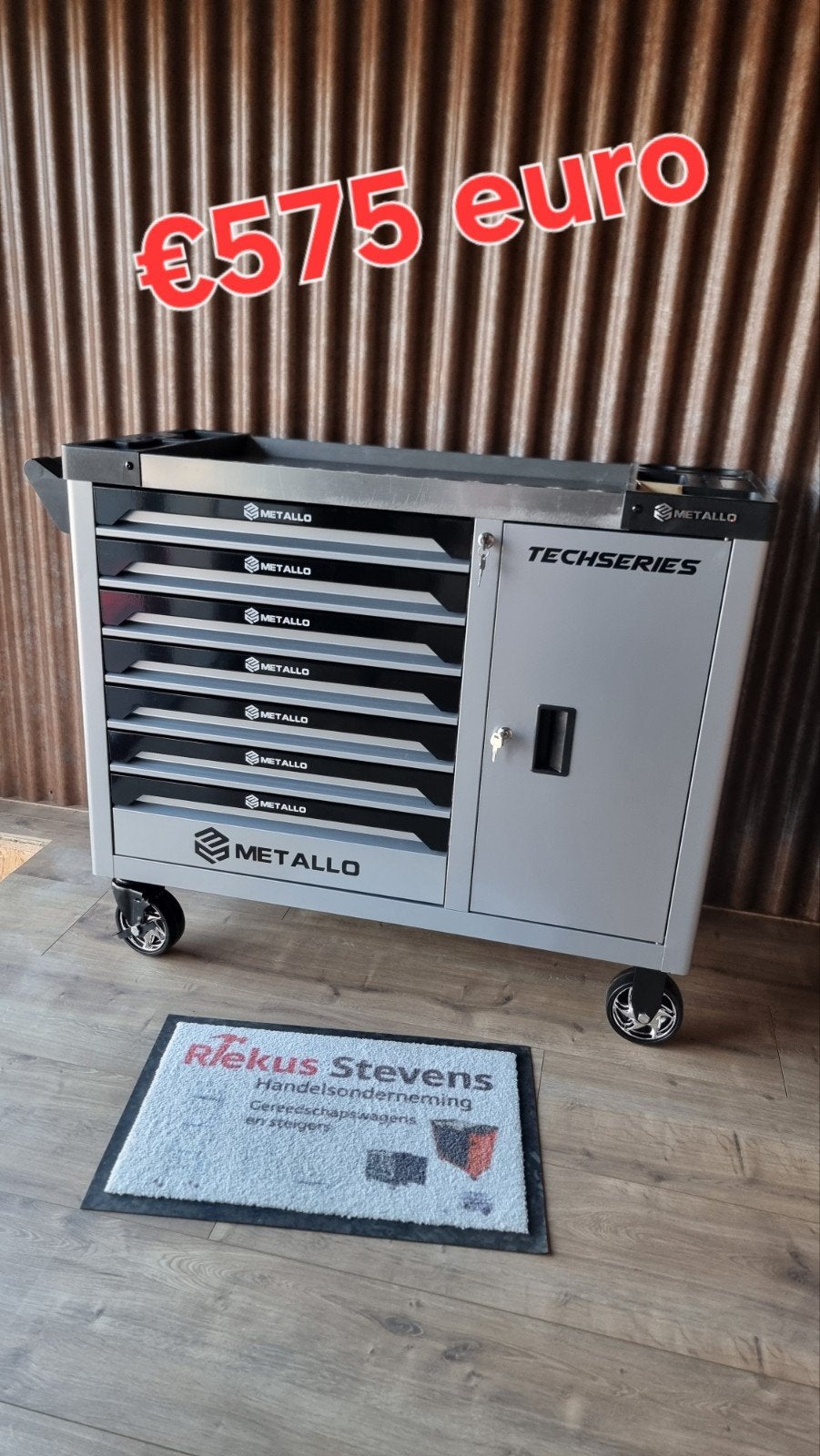 metallo gereedschapwagen 7 laden vol gereedschap, Ophalen of Verzenden, Nieuw