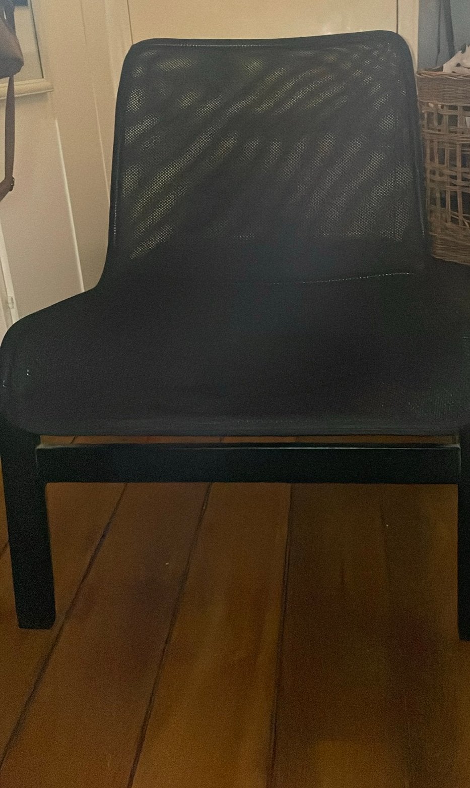 IKEA Nolmyra stoel - Zwart, Gebruikt. Mist 1 schroef., Ophalen, Gebruikt, Zwart, Metaal
