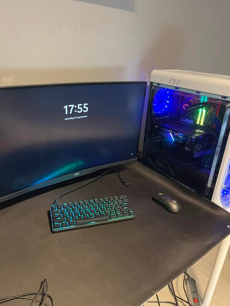 Gaming pc, Computers en Software, Windows Laptops, Gebruikt, 15 inch, HDD, SSD, 2 tot 3 Ghz, 16 GB, Qwerty, Met videokaart, Gaming