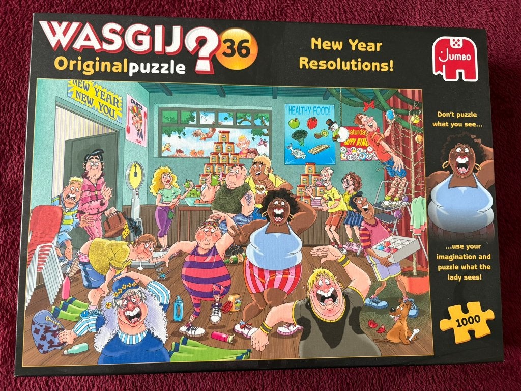 : Wasgij Original 36 – New Year Resolutions! (1000 stukjes), Hobby en Vrije tijd, Denksport en Puzzels, Ophalen of Verzenden, 500 t/m 1500 stukjes