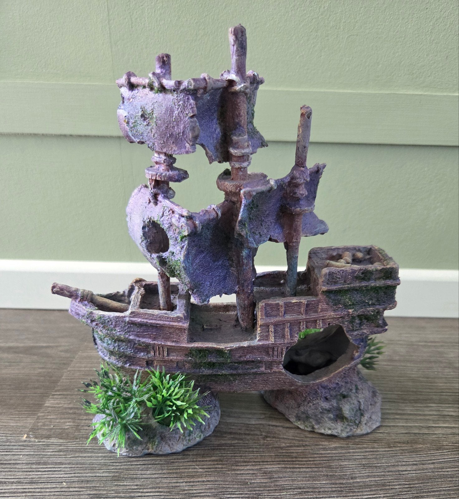 aquarium decoratie ornament schip, Dieren en Toebehoren, Vissen | Aquaria en Toebehoren, Ophalen of Verzenden, Zo goed als nieuw