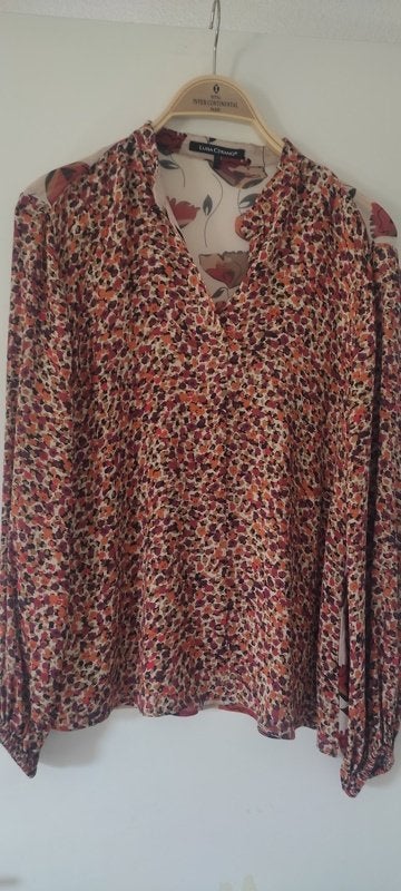 Luisa Cerano tuniekblouse, 38   , Maat 38/40 (M), Verzenden, Oranje, Zo goed als nieuw