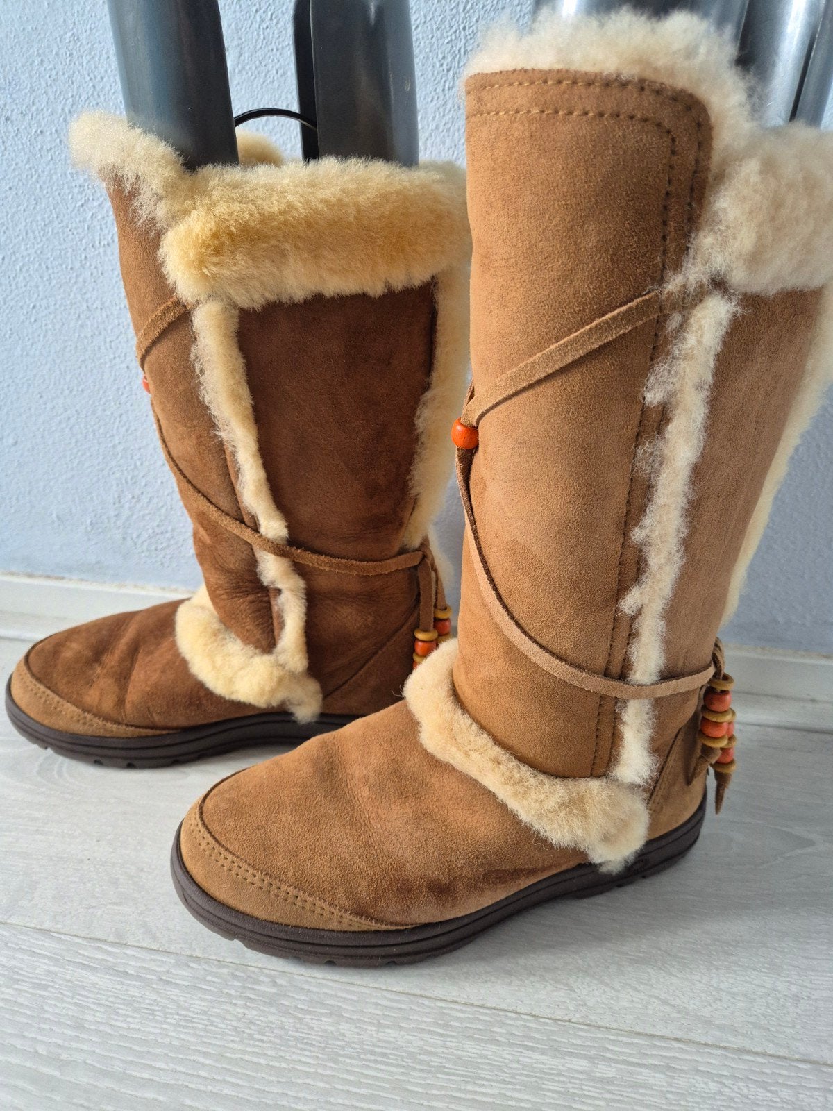 Ugg laarzen maat 37, Kleding | Dames, Hoge laarzen, UGG, Bruin, Ophalen of Verzenden