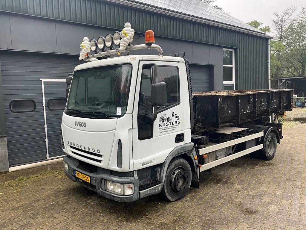 Iveco - 2004 - Eurocargo 80E18 - Container vrachtwagen met k, Auto's, Vrachtwagens, Iveco, Overige brandstoffen, Origineel Nederlands