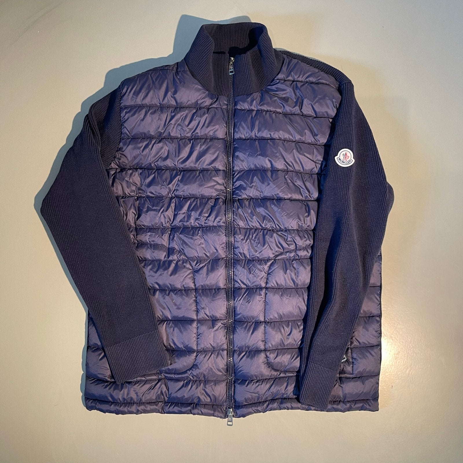 Moncler Cardigan – Maat L – Donkerblauw – Nieuw, Kleding | Heren, Ophalen of Verzenden, Nieuw, Maat 52/54 (L), Blauw