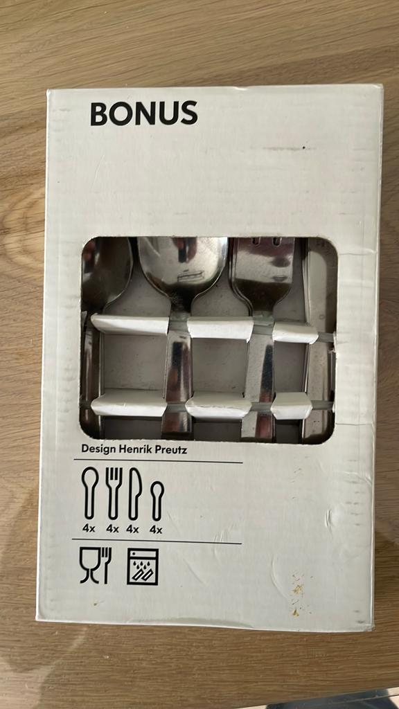 IKEA BONUS 16-delige bestekset - RVS, Nieuw, Ophalen of Verzenden, Rvs of Chroom, Vaatwasserbestendig