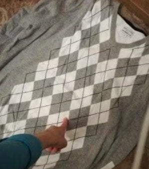bijna nieuwe Trui BAILEYS Grijs Wit Noga ruiten Katoen L, Kleding | Heren, Truien en Vesten, Verzenden, Zo goed als nieuw, Maat 52/54 (L)