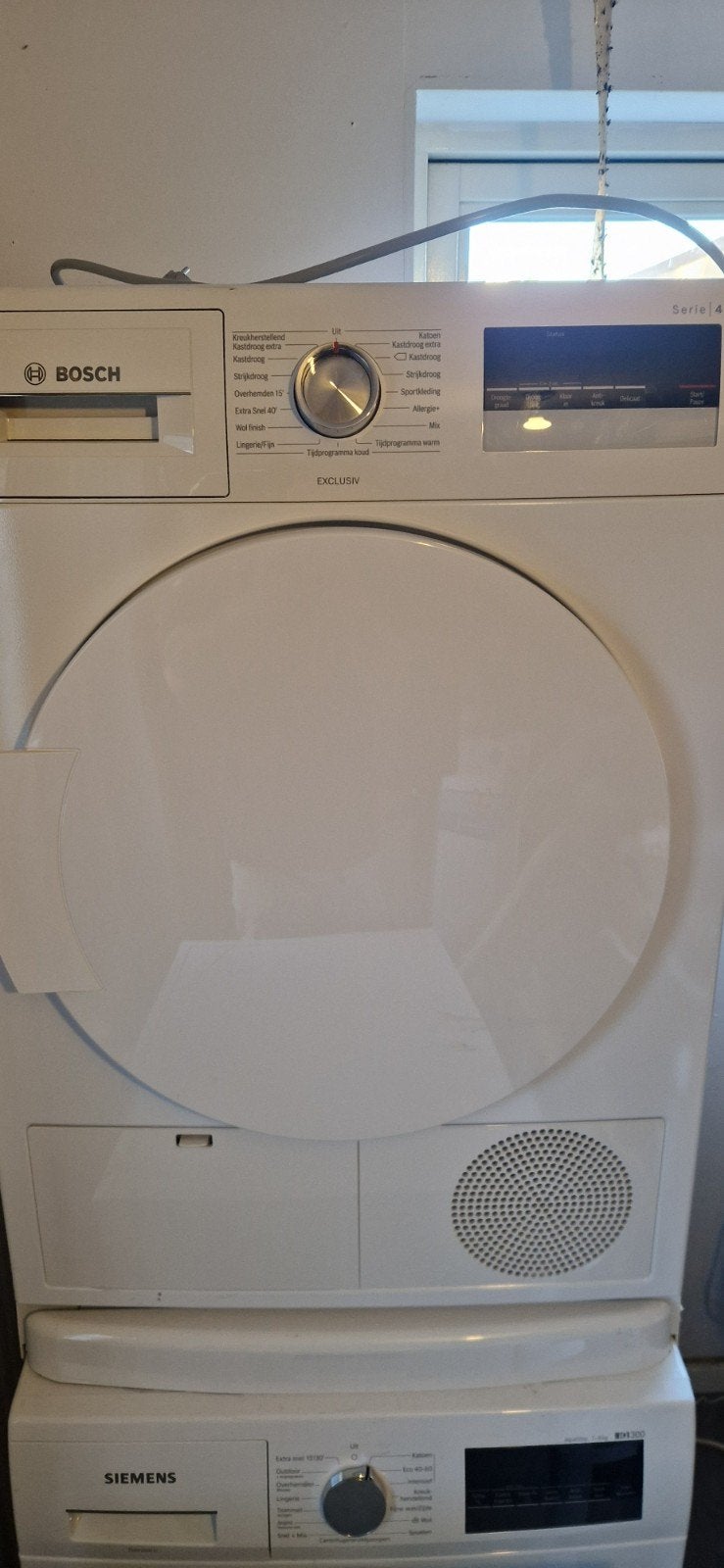 Bosch Serie 4 Condensdroger - Compleet en Goed Werkend, Witgoed en Apparatuur, Wasdrogers, Ophalen, 6 tot 8 kg, Gebruikt, Voorlader