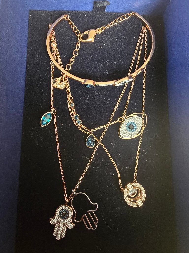 Swarovski kettingen en armband, Overige materialen, Met edelsteen, Nieuw, Ophalen of Verzenden