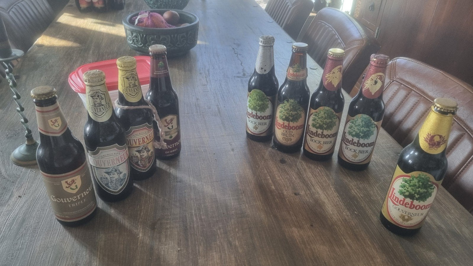 IS AL GERESERVEERD: 9x Lindeboom en Gouverneur, Verzamelen, Ophalen of Verzenden, Zo goed als nieuw, Flesje(s), Overige merken