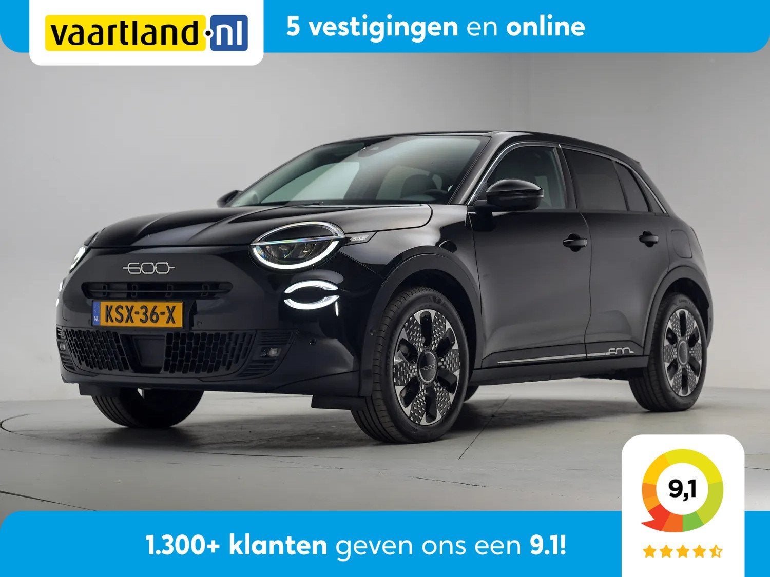 Fiat 600E La Prima 54 kWh [ Navi Camera Apple / Android Mass, Automaat, 0 cilinders, Gebruikt, Automatische klimaatregeling