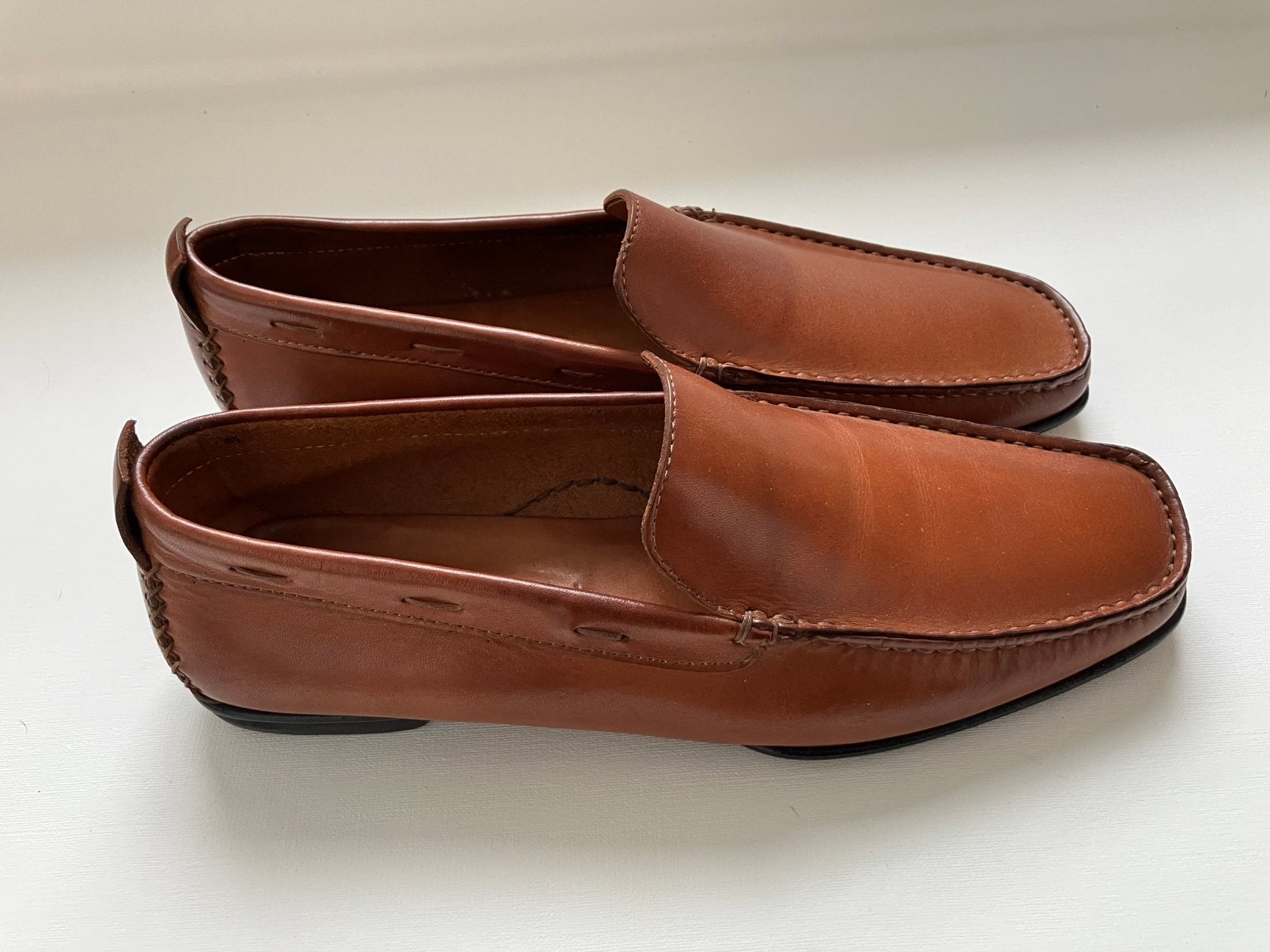 Gino Pellegrini Firenze bruine leren loafers, maat 38½,NIEUW, Ophalen of Verzenden, Nieuw, Bruin, Instappers
