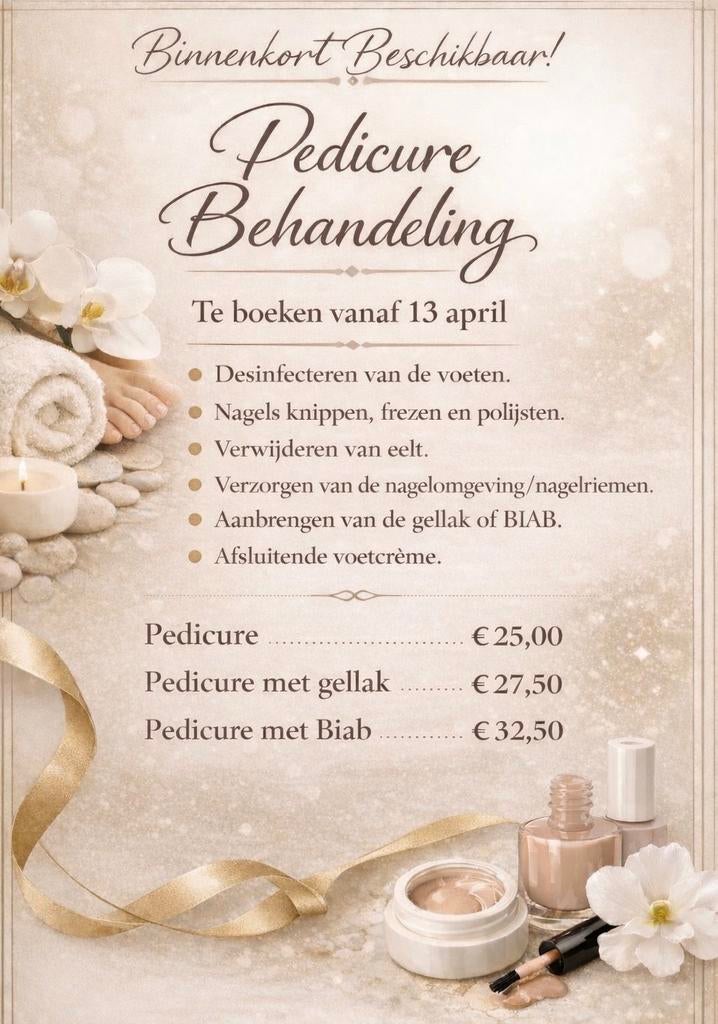 Pedicure, Ophalen