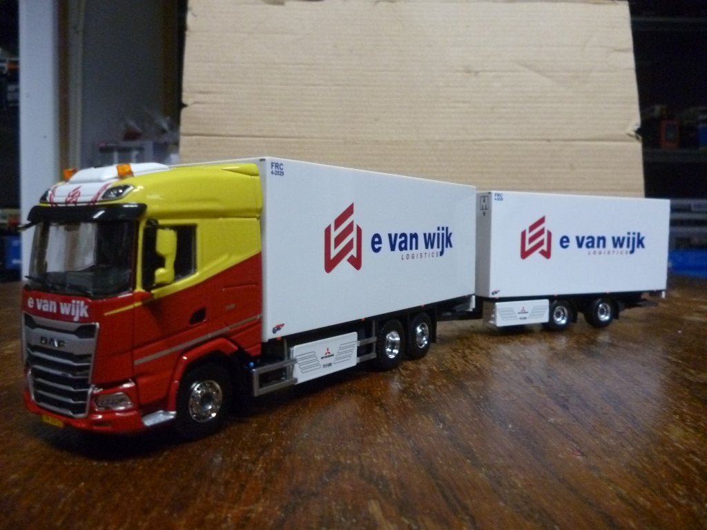 Tekno DAF XG combi E. van Wijk, Ophalen of Verzenden, Nieuw, Bus of Vrachtwagen, Tekno
