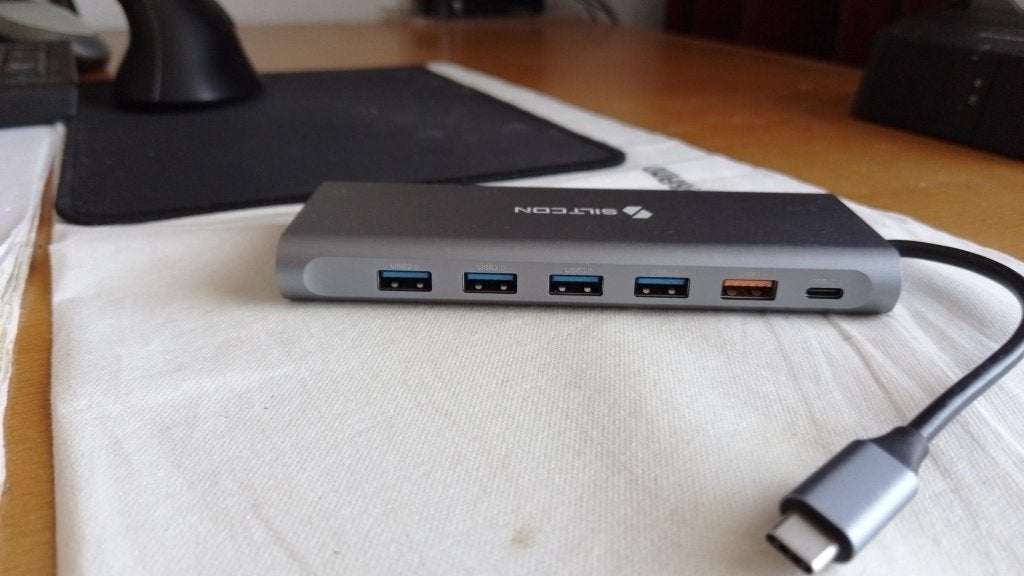 Siltcon USB-C Docking Station met HDMI, VGA, Ethernet, USB, Docking station, Verzenden, Siltcon, Laptop