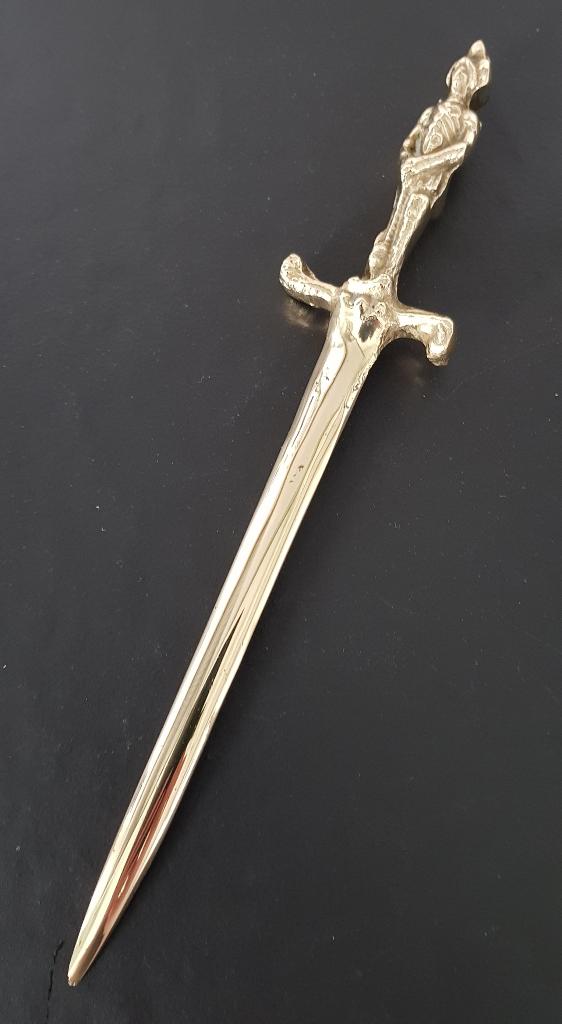 Briefopener messing groot formaat, Antiek en Kunst, Ophalen of Verzenden