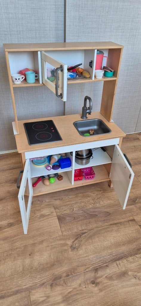 Keukentje met accessoires, Kinderen en Baby's, Ophalen, Gebruikt, Hout, Speelkeuken
