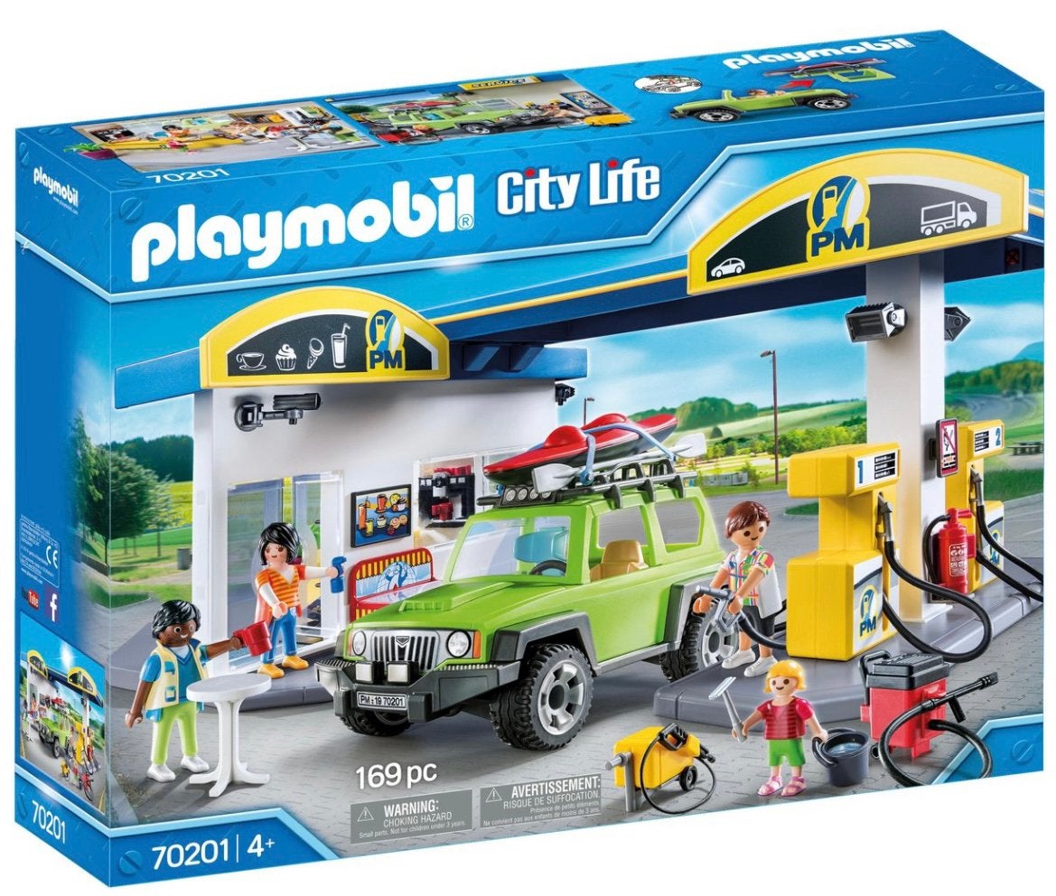 Playmobil city life tankstation, Ophalen of Verzenden, Zo goed als nieuw