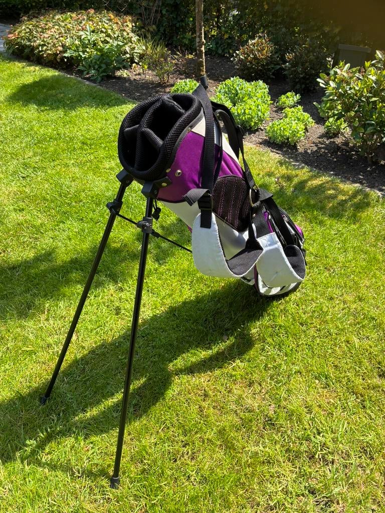 Skymax golftas paars, Sport en Fitness, Ophalen, Zo goed als nieuw, Tas