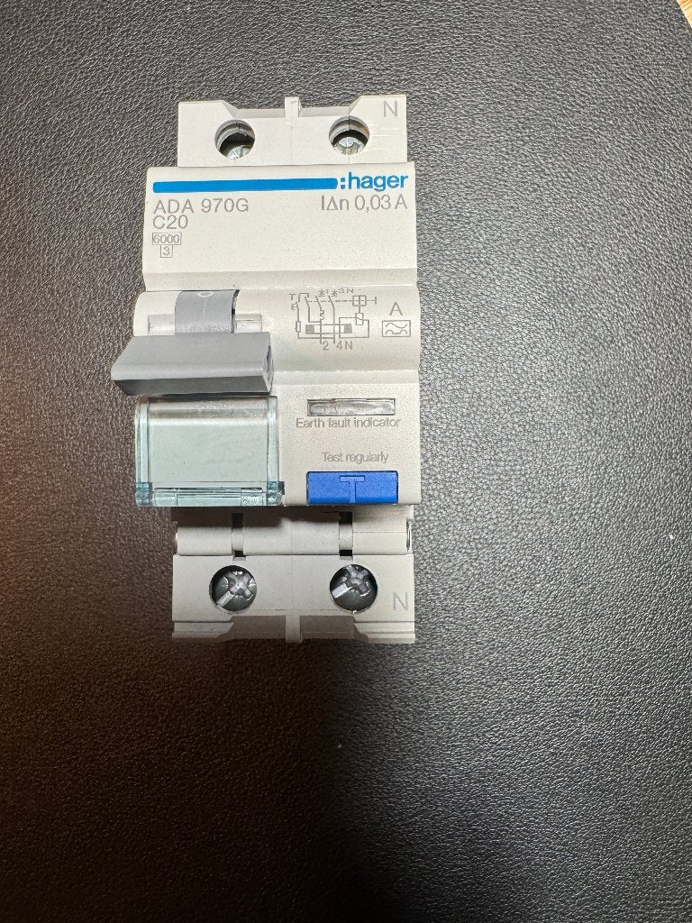 Hager aardlekautomaat ADA970G, Ophalen of Verzenden, Nieuw, Hager, Aardlekautomaat