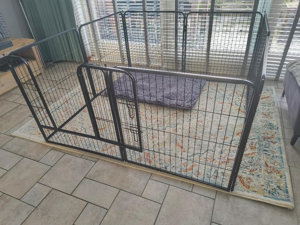 Topmast Premium Puppyren Zwart - 80 cm hoog, Ophalen, Zo goed als nieuw
