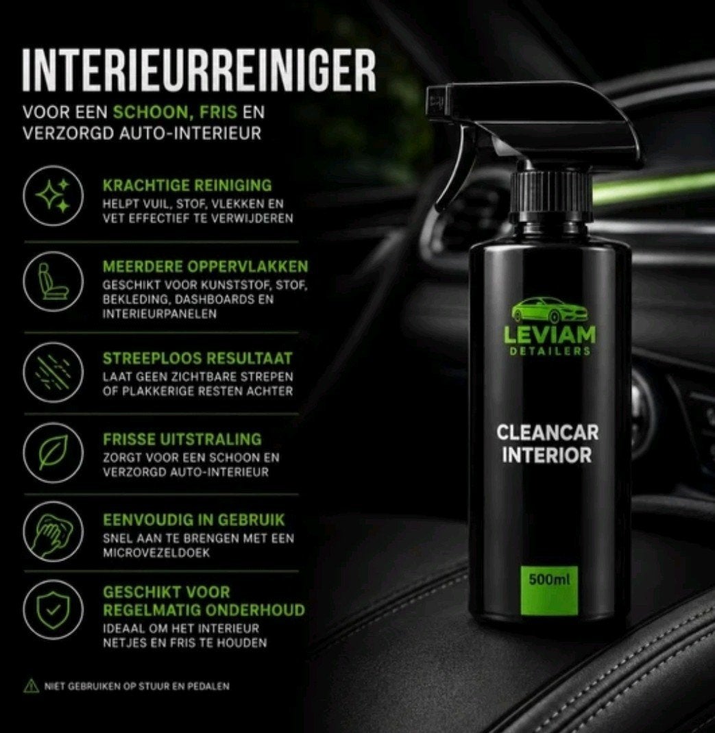 Leviam Detailers Cleancar Interior - Interieurreiniger, Auto diversen, Verzenden, Leviam Detailers, Info@leviamdetailers.nl, Onbekend