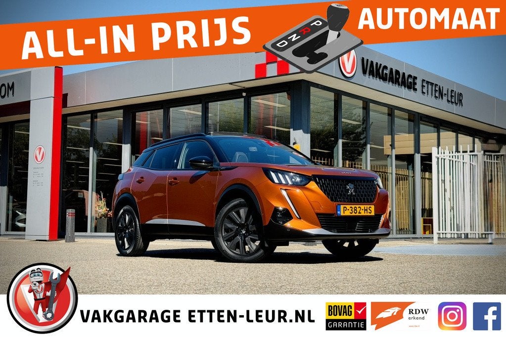 Peugeot 2008 1.2 155PK GT Pack | PANO | STOELVERWARMING | 3D, Auto's, 12 maanden, Gebruikt, Euro 6, Leder en Stof