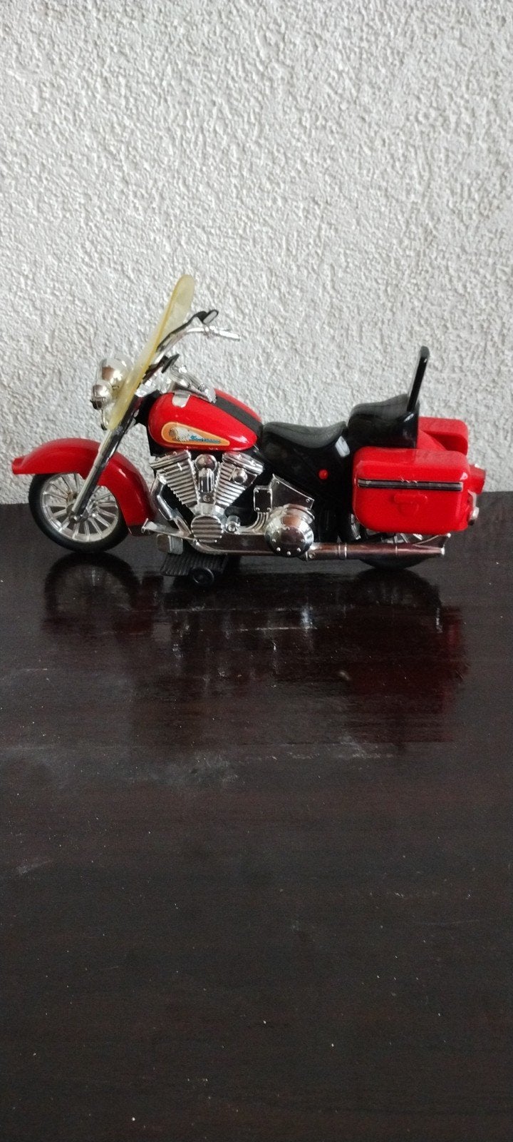 Harley-Davidson modelmotorfiets - Rood/Zwart, 1:32 tot 1:50, Overige typen, Zo goed als nieuw, Ophalen