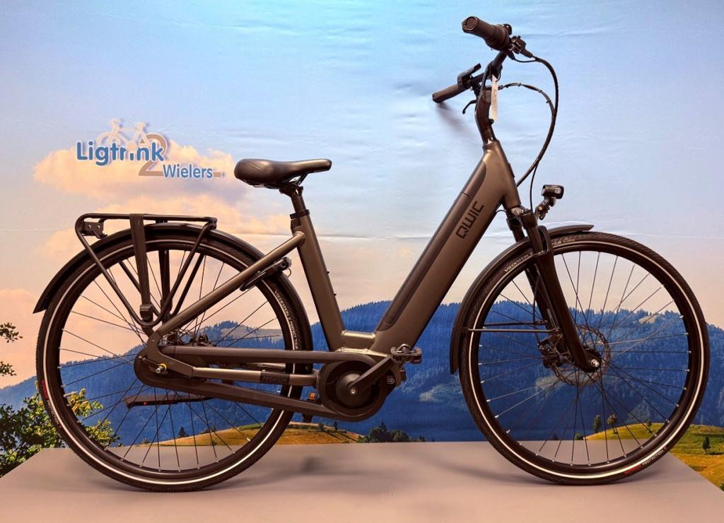 Qwic inter imn7 Dames Antraciet 49cm 2023, Fietsen en Brommers, Elektrische fietsen, Gebruikt, Qwic, 47 tot 51 cm