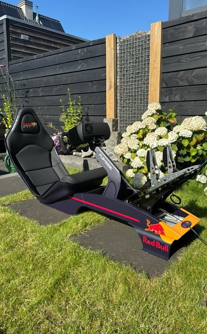 Red Bull F1 Playseat met Fanatec Clubsport v2.5 Wheelbase PC, Ophalen, Zo goed als nieuw, Playseat of Racestoel, PlayStation 1
