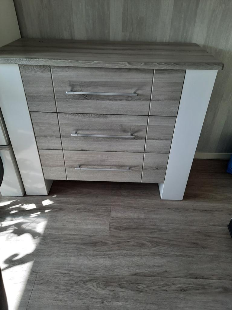 Stoere naturel hout look commode, Kinderen en Baby's, Kinderkamer | Commodes en Kasten, Ophalen, 50 tot 70 cm, 100 cm of meer