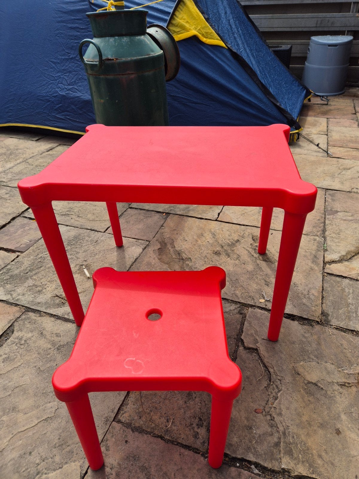 Camping tafeltje en krukje, Ophalen, Tafel(s) en Stoel(en)