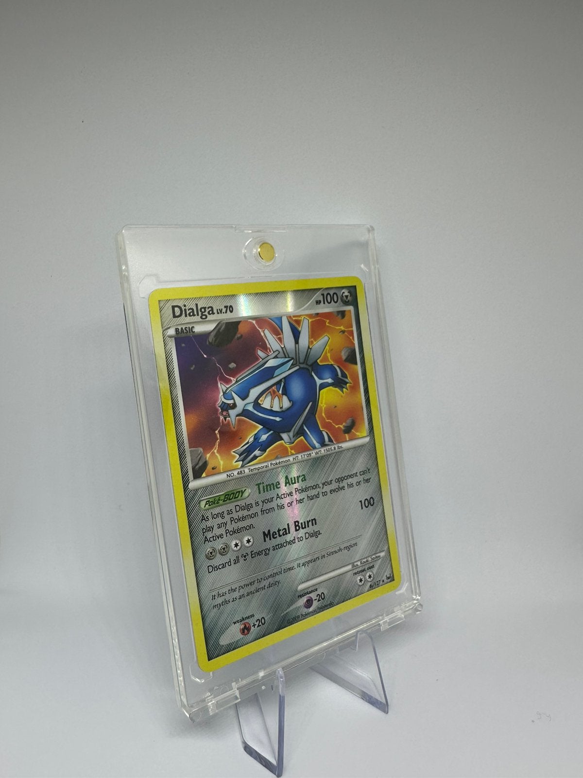 Dialga - 6/127 - Pokemon Platinum Base Set Reverse Holo Rare, Ophalen of Verzenden, Zo goed als nieuw