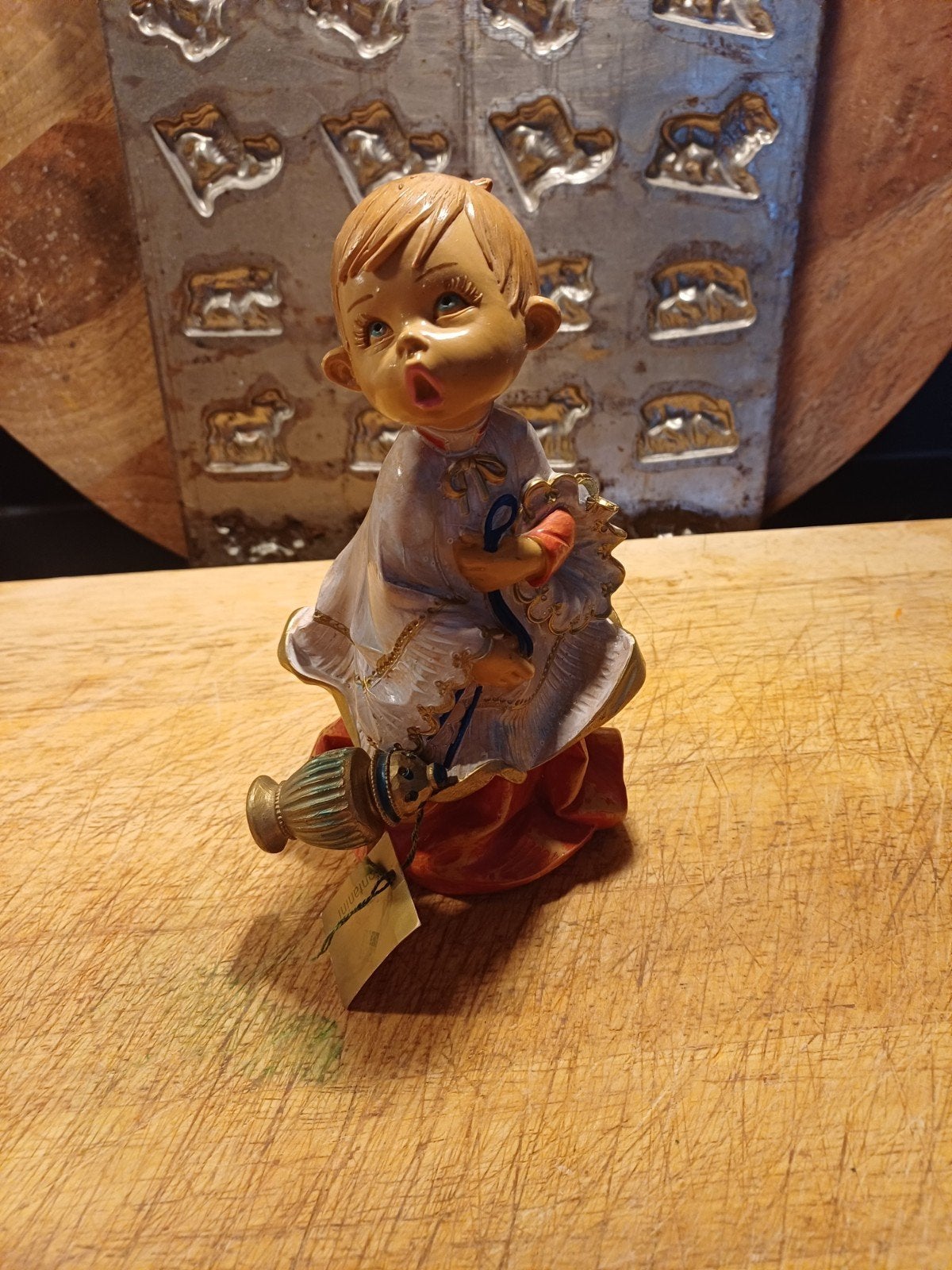 Vintage Beeldje van Misdinaar Koorknaap van Fontanini Kerst, Verzenden