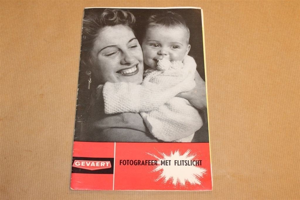 Zeldzame brochure - Gevaert - Flitslicht - Ca 1960, Ophalen of Verzenden, Zo goed als nieuw