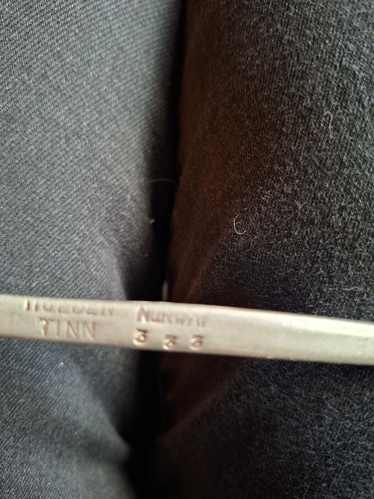 Vintage Noorse tinnen lepel - Hilsen fra Norge, Ophalen of Verzenden