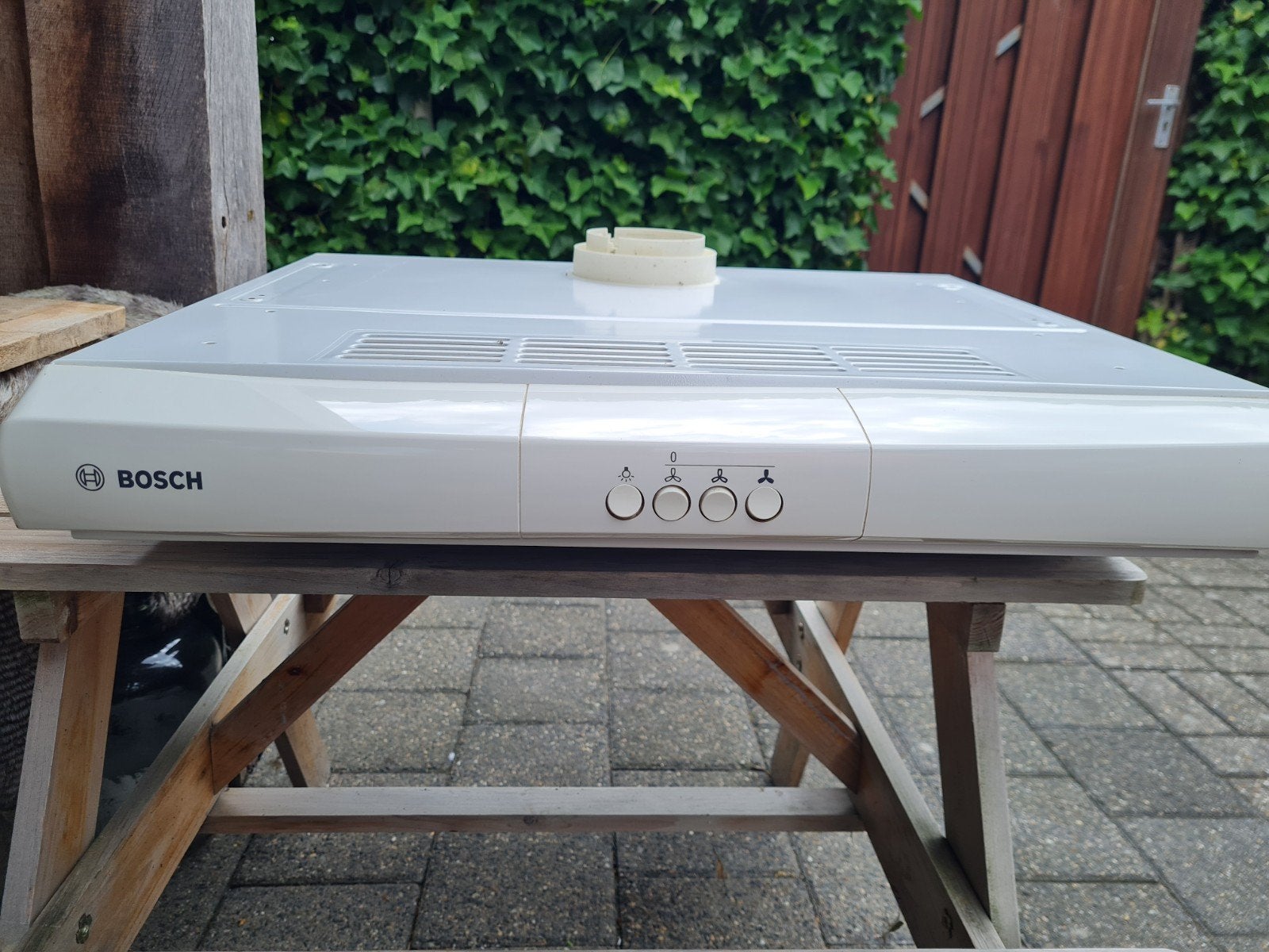 Bosch Onderbouw Afzuigkap D-AA31-8 - Wit, 270W, Ophalen, Gebruikt, 200 tot 400 m³ per uur, Onderbouw afzuigkap