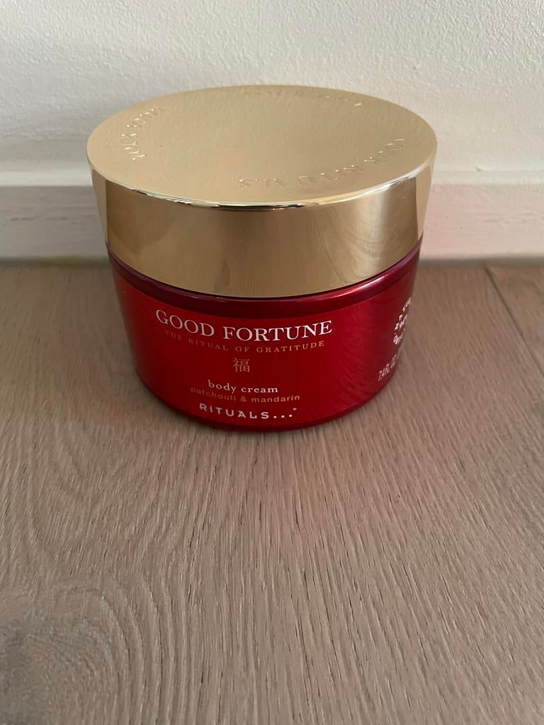 Rituals Good Fortune Body Cream Patchouli & Mandarin, Ophalen of Verzenden, Zo goed als nieuw, Bodylotion, Crème of Olie