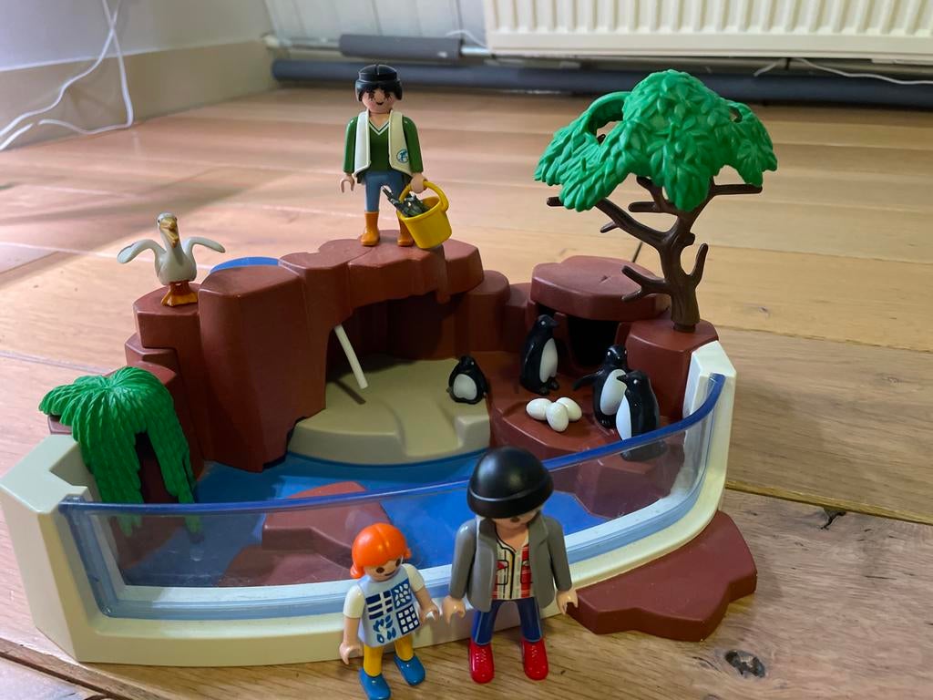 Playmobil pinguïnverblijf met figuren en dieren, Kinderen en Baby's, Speelgoed | Overig, Gebruikt, Jongen of Meisje, Ophalen of Verzenden