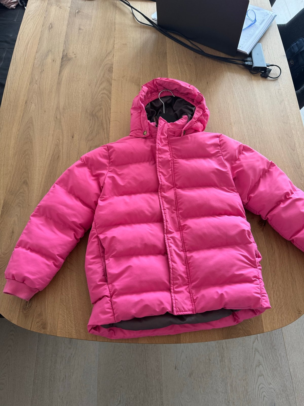 Roze winterjas EN FANT maat 140 (10 jaar), Gebruikt, Meisje, Sneek, Ophalen of Verzenden