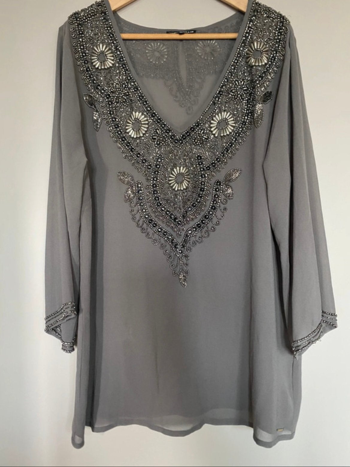 Superstar tuniek met steentjes, Kleding | Dames, Ophalen of Verzenden, Zo goed als nieuw, Maat 42/44 (L), Lange mouw