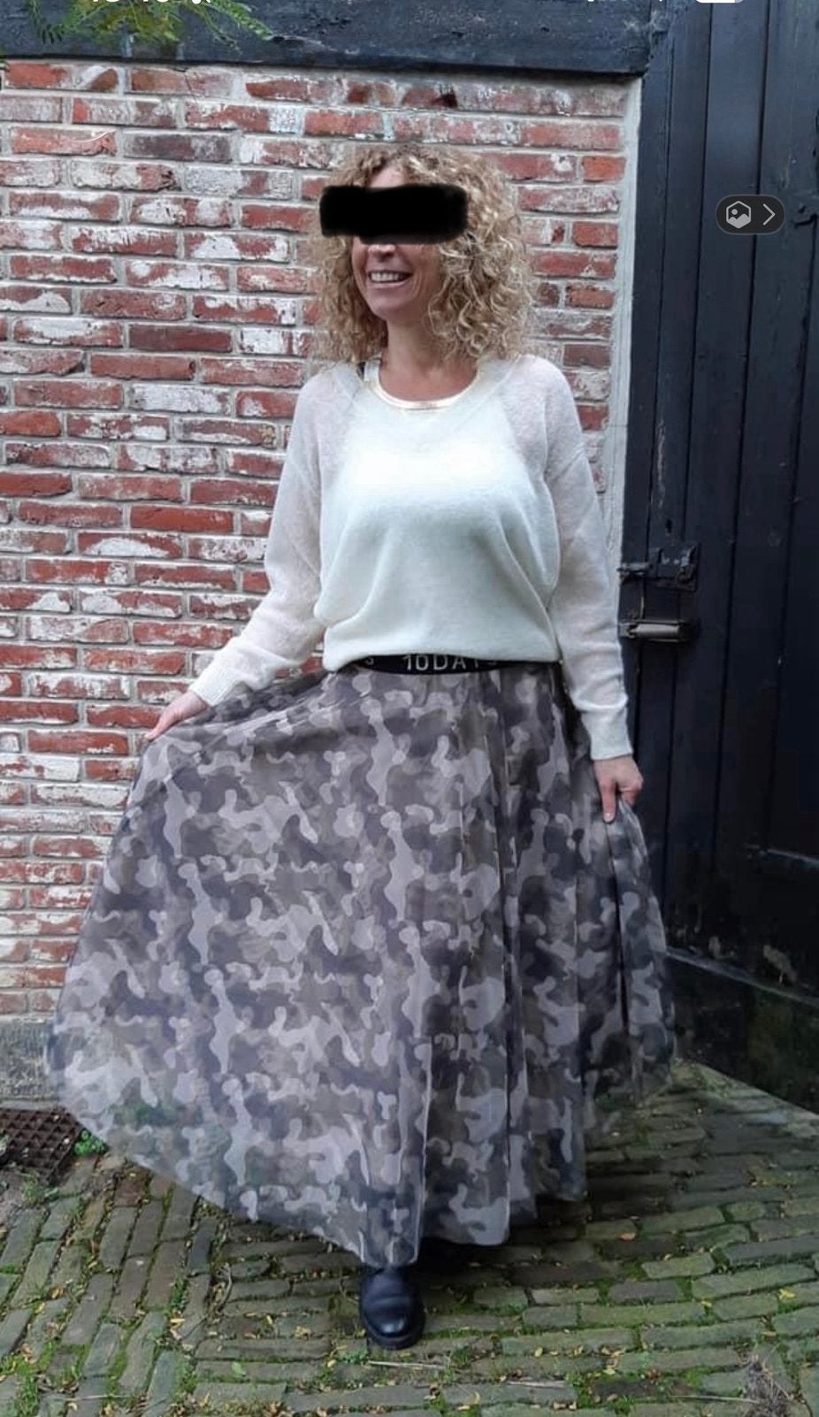 10 days maxi tule rok met army/camo print maat S, Ophalen of Verzenden, Zo goed als nieuw, Maat 36 (S), Onder de knie