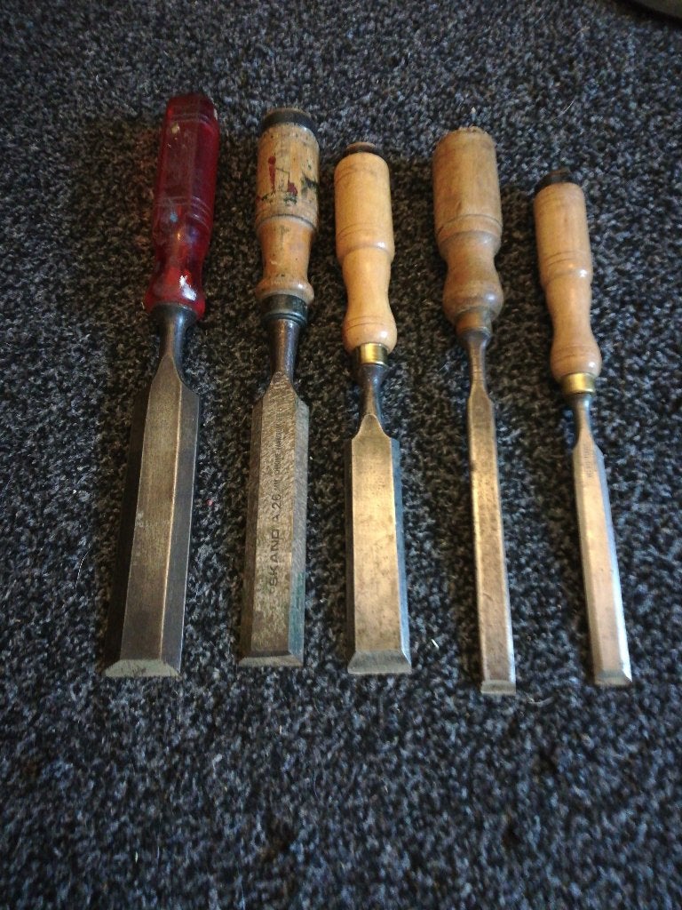 Beitels set 5 stuks o.a. Nooitgedagt, Ophalen of Verzenden, Zo goed als nieuw, Beitel, Nooitgedacht